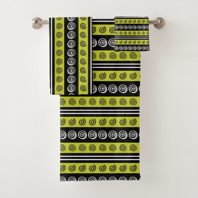 FUNKY STRIPE BADHANDTUCH SET (Insitu)