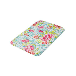 Funky Summer Colors Paint Spritzer Art Pattern Badematte