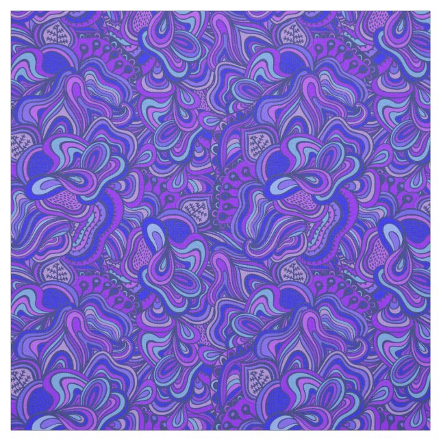 Funky Swirled Abstrakt Lila Stoff (Muster)