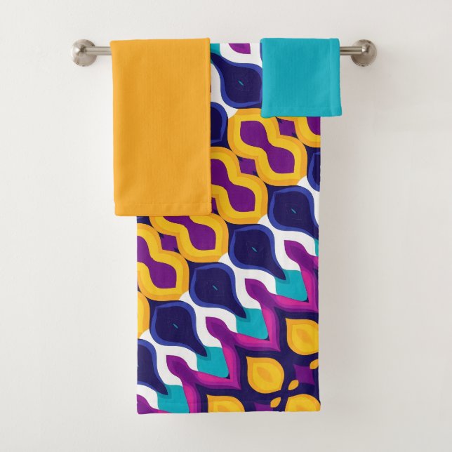 Funky symmetrisch badhandtuch set (Insitu)