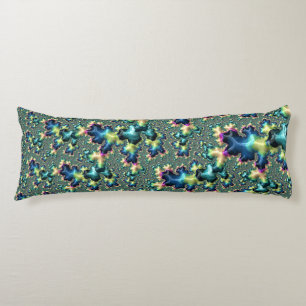 Funky Trippy Eclectic Boho Hippie Abstraktes Frakt Seitenschläferkissen