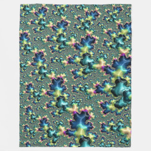 Funky Trippy Eklektische Boho Hippie Abstrakte Fra Fleecedecke