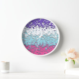 Funky Trippy Ripply Groovy Multisexuelle Pride-Fla Uhr