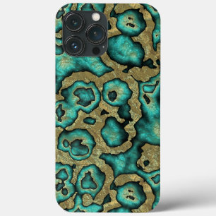 Funky Turquoise Green Imitats Gold Wirbel Art Must title_seo2