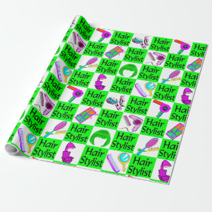FUNKY UND CHIC HAIR STYLIST UND SCHÖN GESCHENKPAPIER