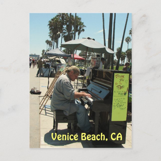 Funky Venice Beach Postcard! Postkarte (Vorderseite)