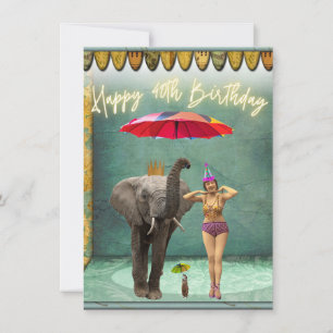 Funky Vintag Party Girl 40. Geburtstag