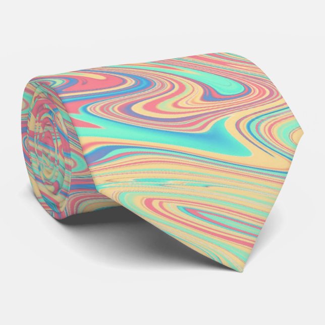 Funky Waves Krawatte (Gerollt)