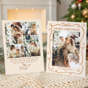 Funky Weihnachten Boho Beige Schleifenband 5 Foto