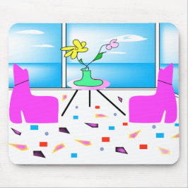 Funky Whimsical Colorful Miami, Grafik Mousepad