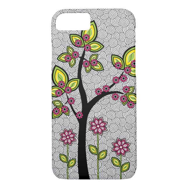 Funky Whimsical Künstlerisch Modern Vector Case-Mate iPhone Hülle (Rückseite)