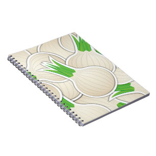 Funky white onions notizblock