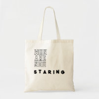 Funky "Why Are You Staring" Sac fourre-tout de dev