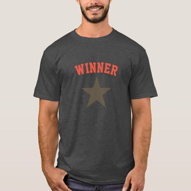 Funky Winner Star / Superstar T - Shirt Top (Vorderseite)
