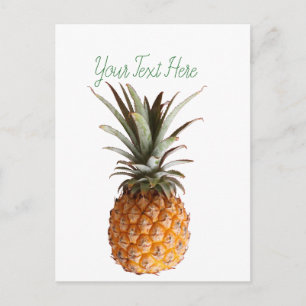 Funky Yummy Pineapard Postcard Postkarte