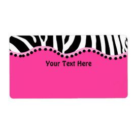 Funky Zebra Avery Étiquette