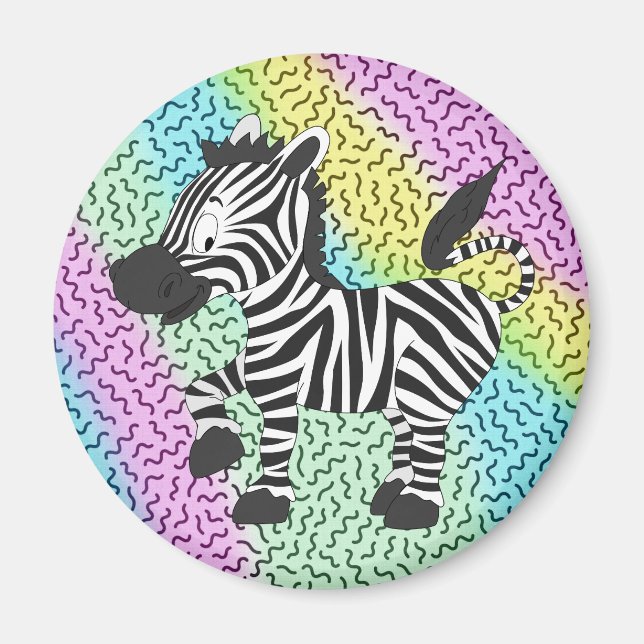 Funky Zebra Magnet (Vorne)