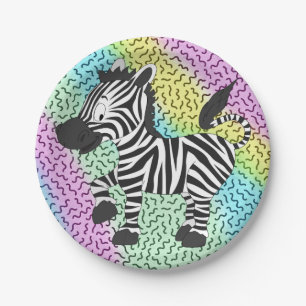Funky Zebra Pappteller