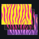 Funky zebra stripe Christmas Wrapping Paper Sheets Geschenkpapier Set<br><div class="desc">Funky zebra Streifen Weihnachtswrapping Papier Blätter. Stilvolle,  farbenprächtige Geschenkpackung für den Urlaub,  Geburtstag und vieles mehr. Matte und glänzende Optionen. Vergnügen Sie sich mit exotischen Tiermustern,  um coole Geschenke und lustige Gastgeschenke zu verpacken. Farbbeispiele schwarz-gelb und rosa. Wechseln Sie in eine andere Farbe. Set von drei.</div>