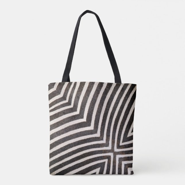 Funky Zebrastreifen-Tasche Tasche (Rückseite)