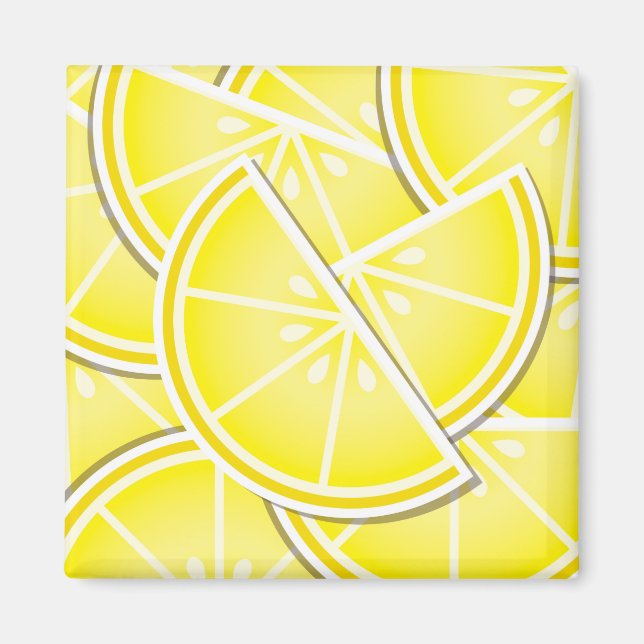 Funky Zitronenkeile! Magnet (Vorne)