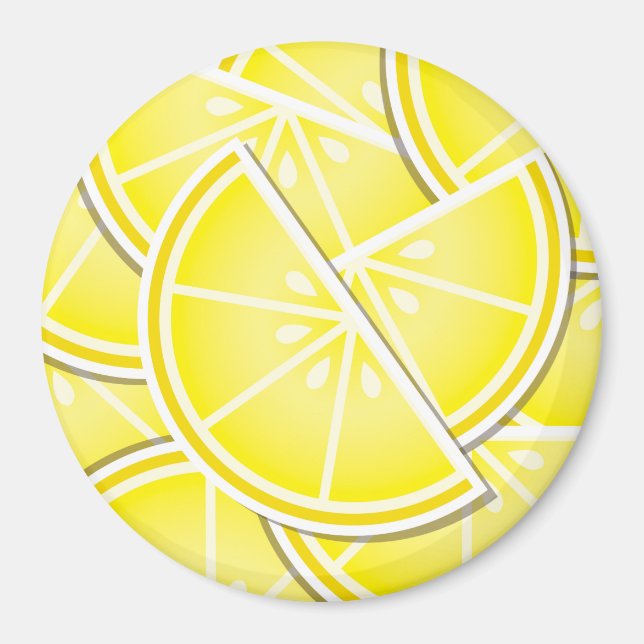 Funky Zitronenkeile! Magnet (Vorne)