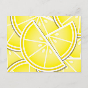 Funky Zitronenkeile! Postkarte