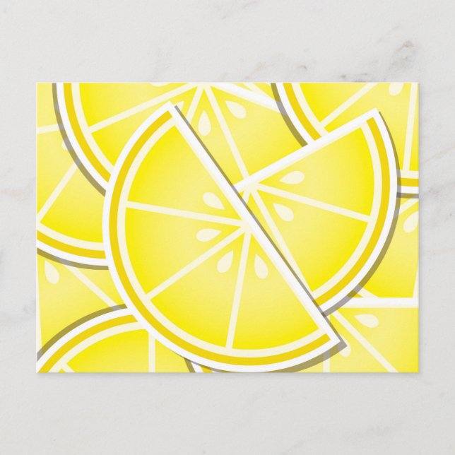 Funky Zitronenkeile! Postkarte (Vorderseite)