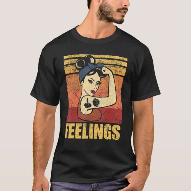 FUNN Off-Gefühle Ihrer Gefühle Mittelfinger T-Shirt (Vorderseite)