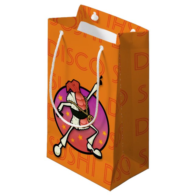 FUNNDISCO SUSHI KLEINE MATTE GIFT BAG KLEINE GESCHENKTÜTE (Vorderseite Schrägansicht)