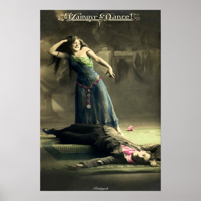 FUNNE POSTERS - VAMPYRE DANCE - VINTAG & RETRO POSTER (Vorne)