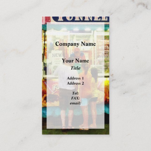 Funnel Cake Visitenkarte (Vorderseite)