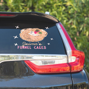 Funnel Cakes Food Truck Bäcker Geschäft    Aufkleber