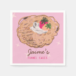 Funnel Cakes Food Truck Baker Business Serviette