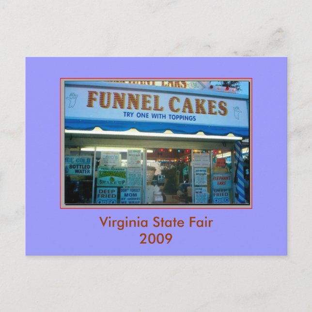 Funnel Cakes Postkarte (Vorderseite)