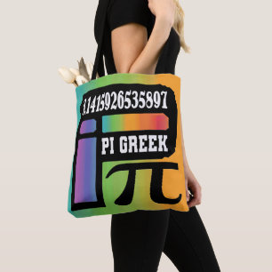 FUNNFARBENE CHAKRAS MATH PI GREEK LETTER SYMBOL TASCHE