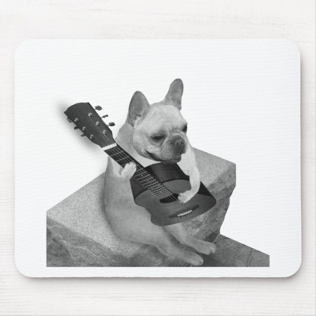 funnfrenchbulldog-guitar-items mousepad (Vorne)