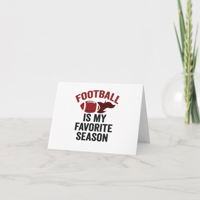 Funnny Fantasy Football ist meine Lieblingssaison Dankeskarte (Vorderseite)