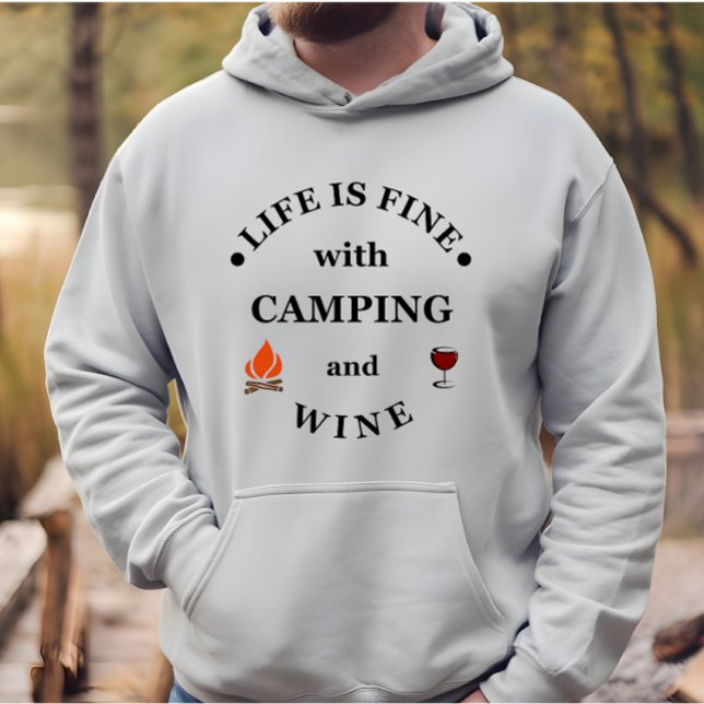 Funnt Camping und Redewendungen Hoodie (Von Creator hochgeladen)