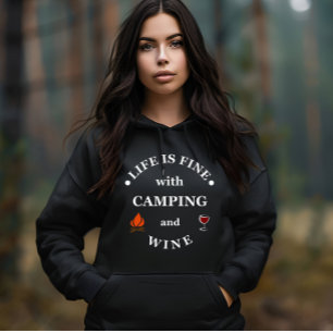 Funnt Camping und Redewendungen Hoodie