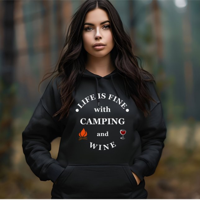 Funnt Camping und Redewendungen Hoodie (Von Creator hochgeladen)