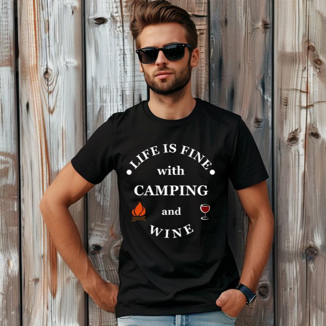 Funnt Camping und Redewendungen T-Shirt (Von Creator hochgeladen)