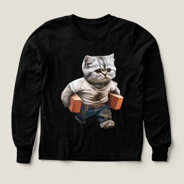 Funnt Cat Bau mit Ziegeln (Design Vorderseite)