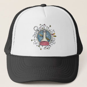 Funny С Hemistry Science Puff Truckerkappe