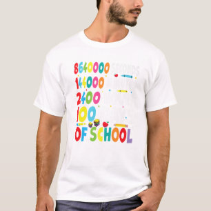 Funny 100 Days of School Outfit for Mathe Teachers T-Shirt
