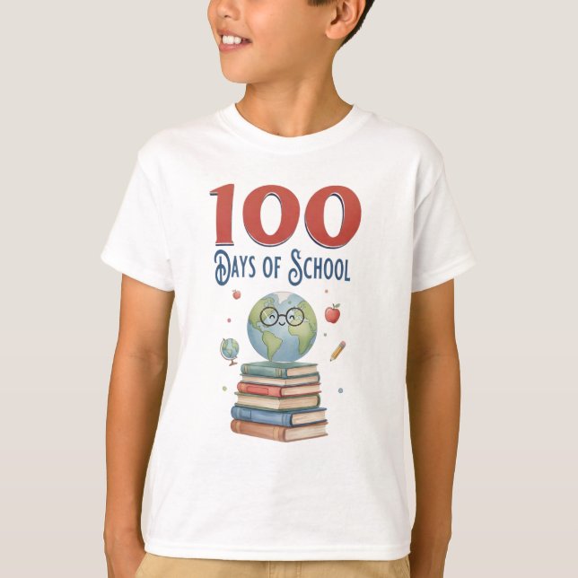 Funny 100 days of school T-Shirt (Vorderseite)