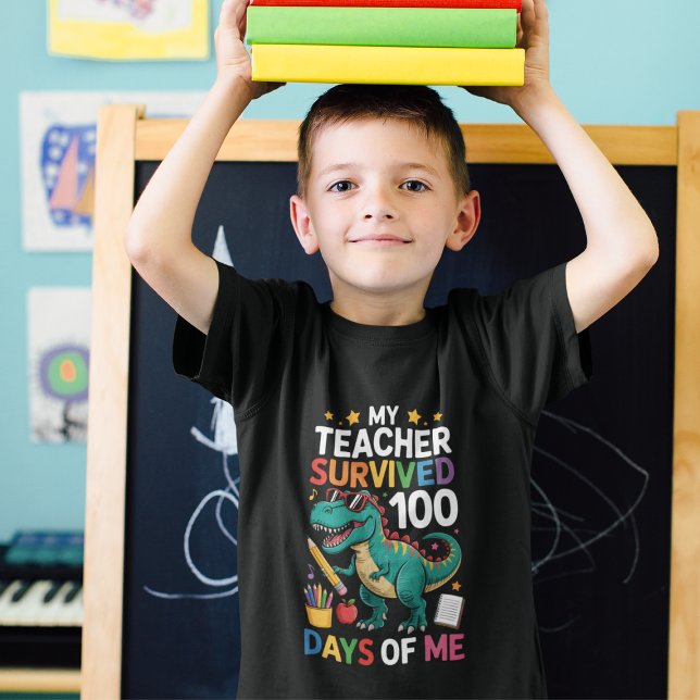 Funny 100 Days Survived Teacher Tri-Blend Shirt (Von Creator hochgeladen)
