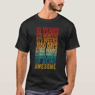 Funny 10. Geburtstag Shirt Altes Meter Sonne 10 Ja