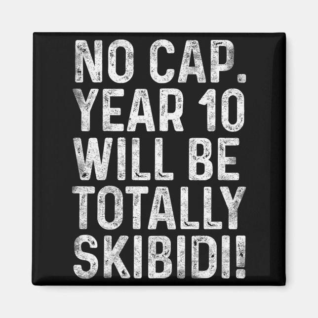 Funny 10 Year Old Bday Boy 10th Birthday Born In 2 Magnet (Vorne)