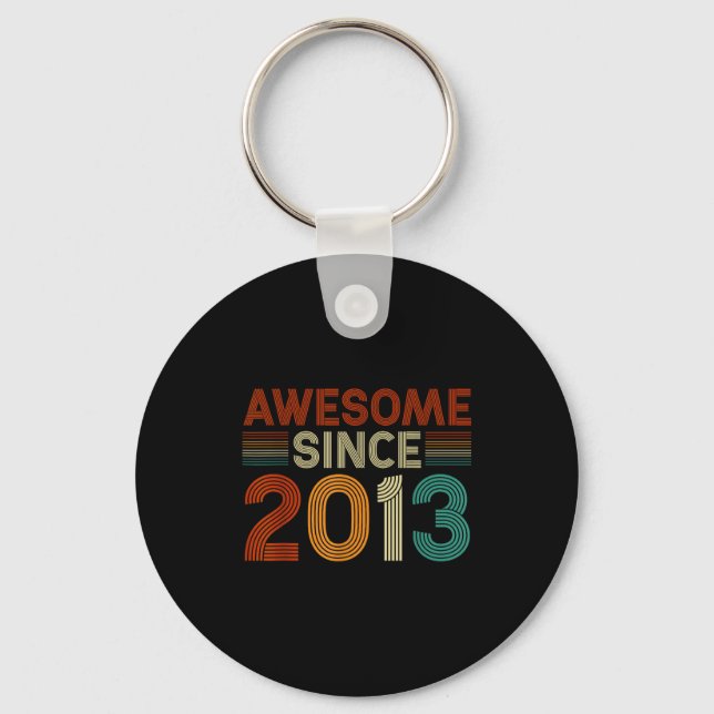Funny 12 Year Old Awesome Since 2013 Birthday Son  Schlüsselanhänger (Vorderseite)